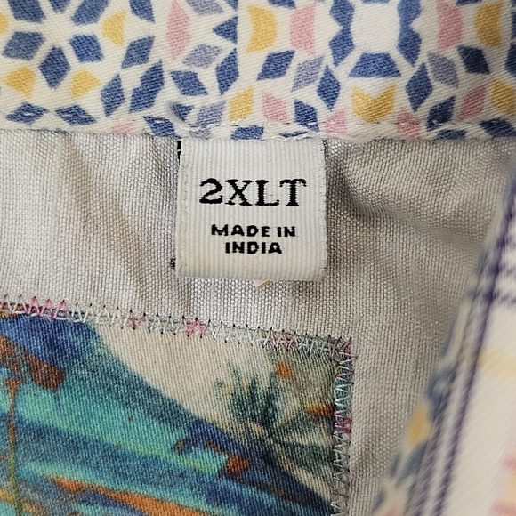 Robert Graham Shirt Mens 2XLT Button Down Long Sleeve Cotton - Picture 11 of 13